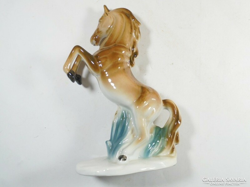 Retro régi jelzett - ARPO Románia porcelán ló lovacska figura szobor