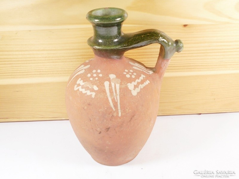 Ceramic jug bait jug with trapdoor marking - 15.5 cm high