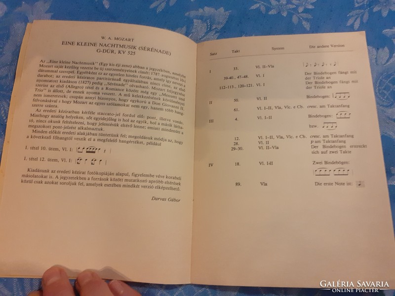 Mozart: Eine kleine Nachtmusik Egy kis éji zene kotta EMB Study Scores Z. 40021