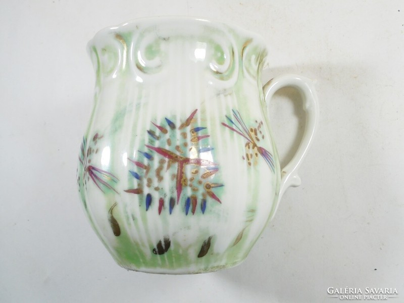 Régi antik porcelán hasas bögre csésze
