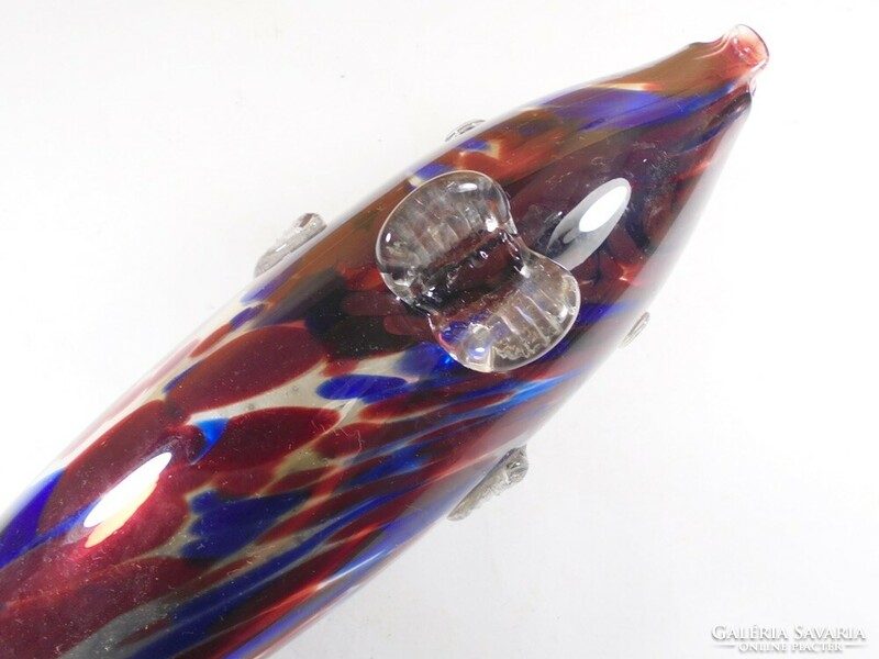 Old retro Murano glass fish, length: 42 cm