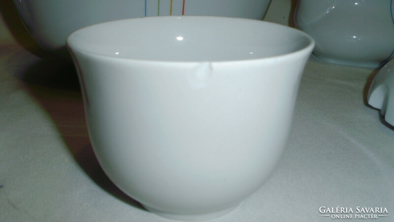 Alföldi porcelánok - leveses tál, pörköltes, szószos, csésze, sótartó, fedő - együtt - hiánypótlásra
