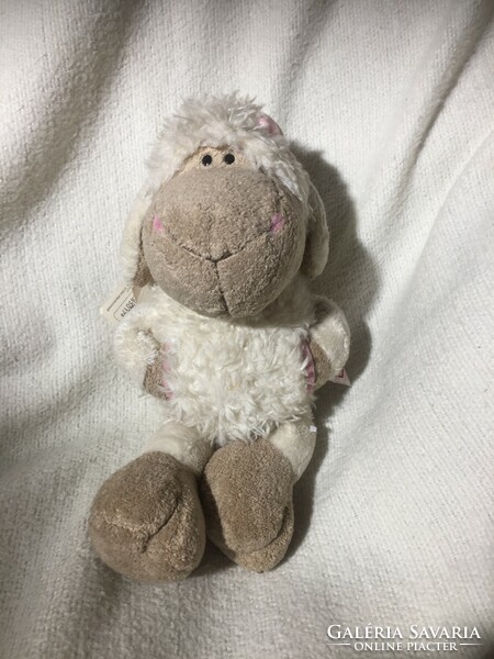 German, silky plush lamb figure in perfect condition, with title