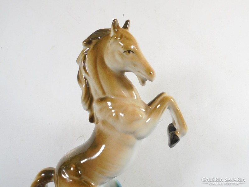 Retro régi jelzett - ARPO Románia porcelán ló lovacska figura szobor