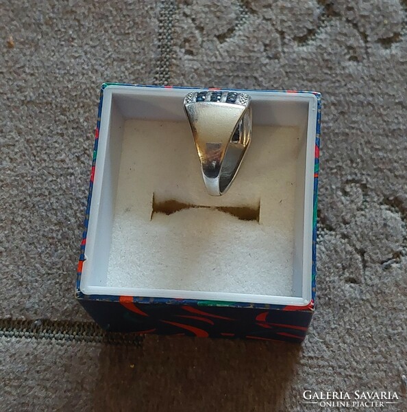 Csodálatos Harry Ivens zafír köves ezüst gyűrű