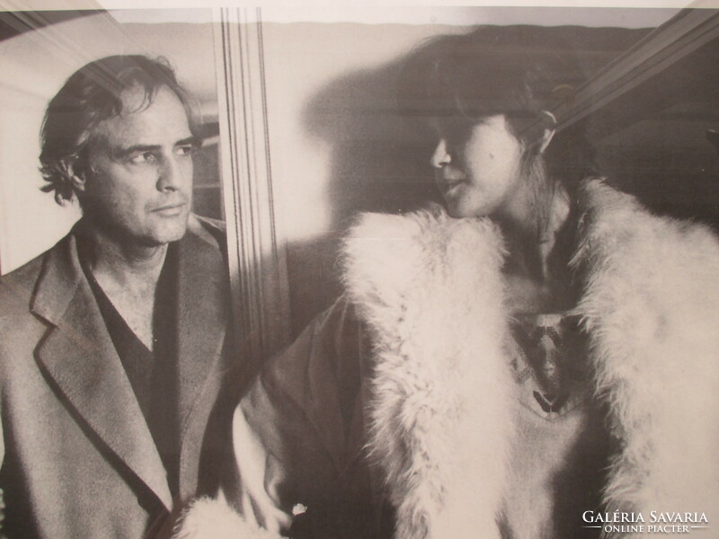 Last Tango in Paris, Marlon Brando, Maria Schneider: scene from the movie, large photo frame