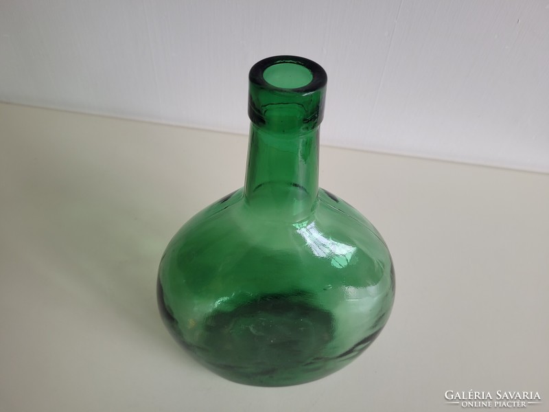 Old 2 liter green dark green ham bottle vintage wine bottle glass bottle