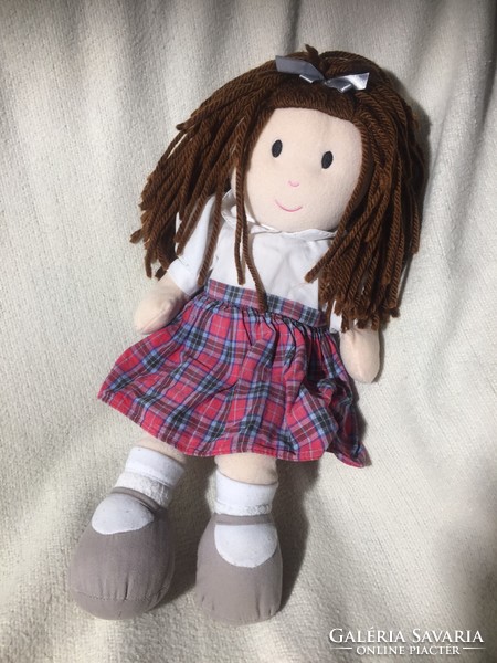 Textile doll, vintage rag doll, girl figure