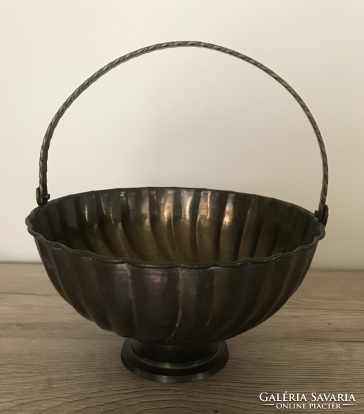 Copper fruit bowl