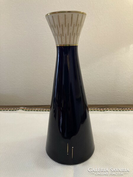Kobaltkék Art Deco váza