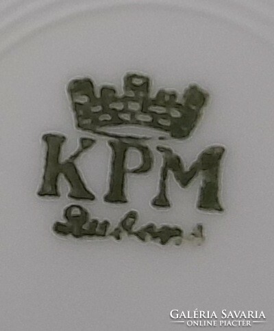 Gyönyörűséges KPM finomporcelán süteményes tányérok