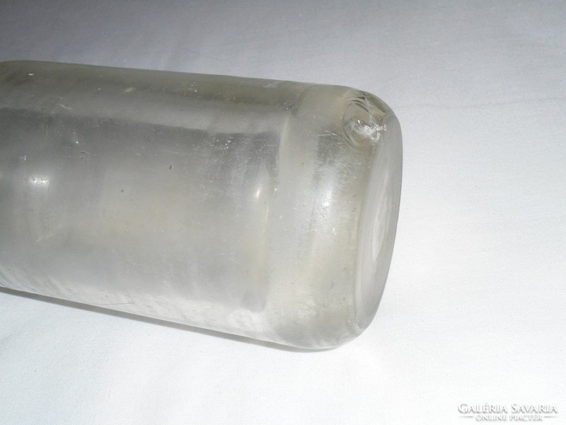 Antik régi vastag falú szódásüveg - kb. 0.5 liter - 1900-as évek elejéről