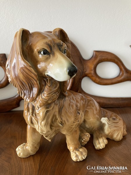 Ens porcelain figurine, large dachshund