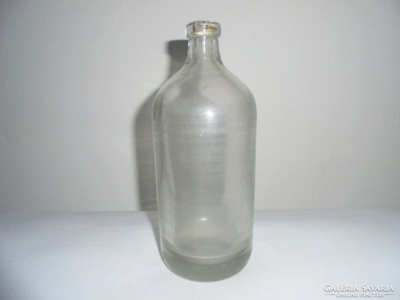 Antik régi vastag falú szódásüveg - kb. 0.5 liter - 1900-as évek elejéről