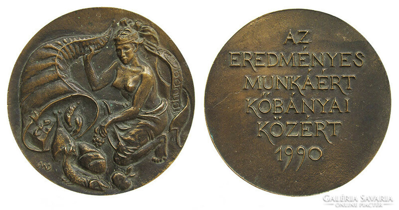 For successful work - for the public of Köbánya 1990 / act and horn of wrath