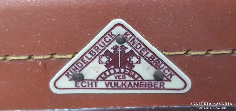 Kindelbrück vulcan fiber suitcase new