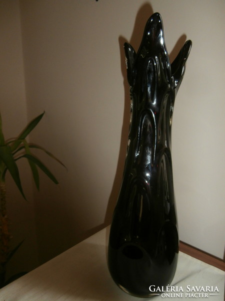 Bordó Óriás! vastag falú váza 43cm- 2kg