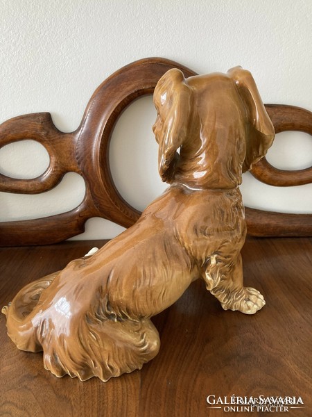 Ens porcelain figurine, large dachshund