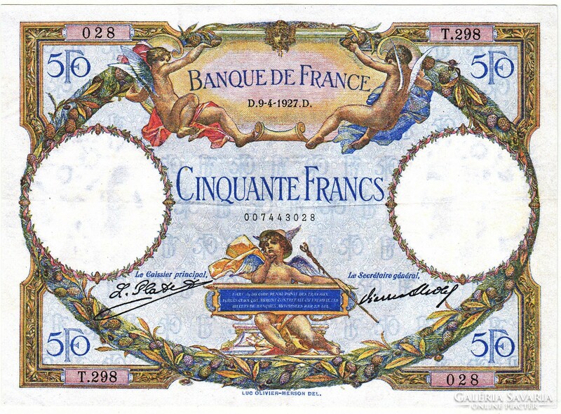 France 50 francs 1927 replica