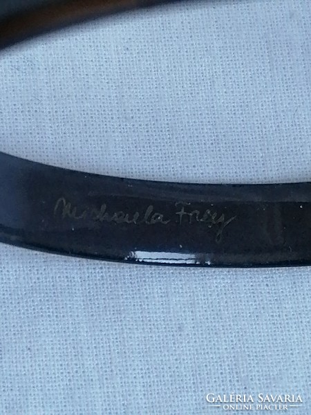 Fire enamel bracelet with michaela frey mark