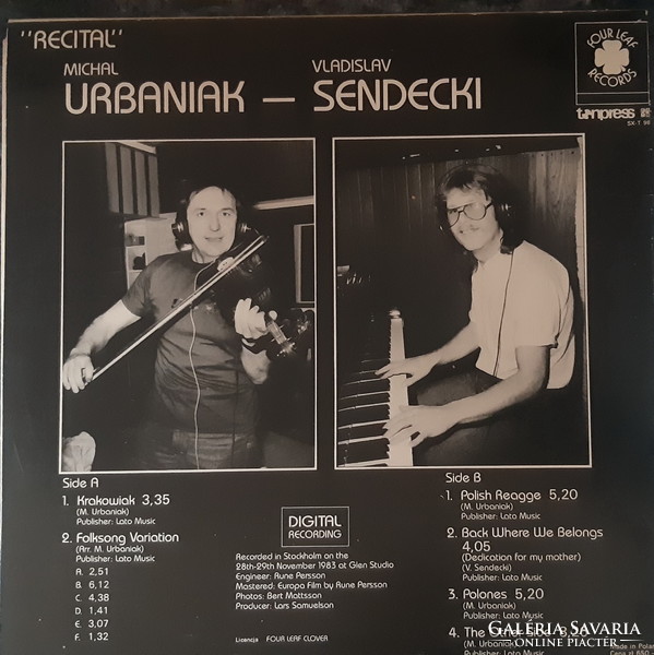 Michal urbaniak - vladislav sendecki jazz lp vinyl record vinyl