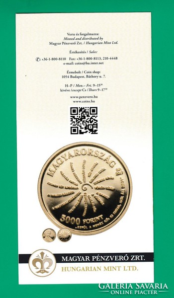 2017 - János Arany was born 200 years ago - 2000 ft bu commemorative coin - in capsule - with mnb description,