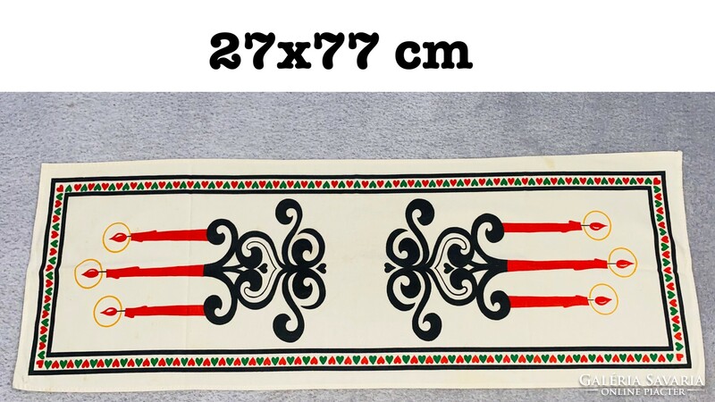 Retro table running candle pattern 27x77 cm Óbuda v posta