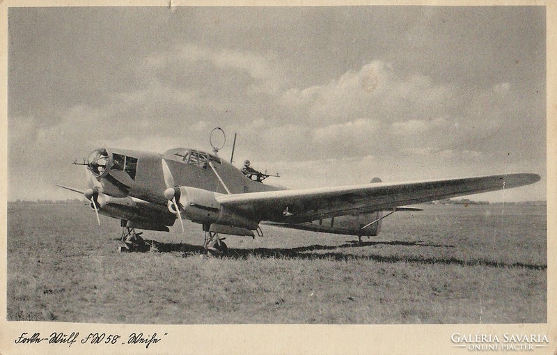 Régi képeslap, Focke-Wulf Fw 58