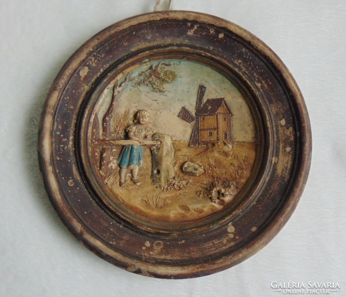 Museum hand-painted wall plate