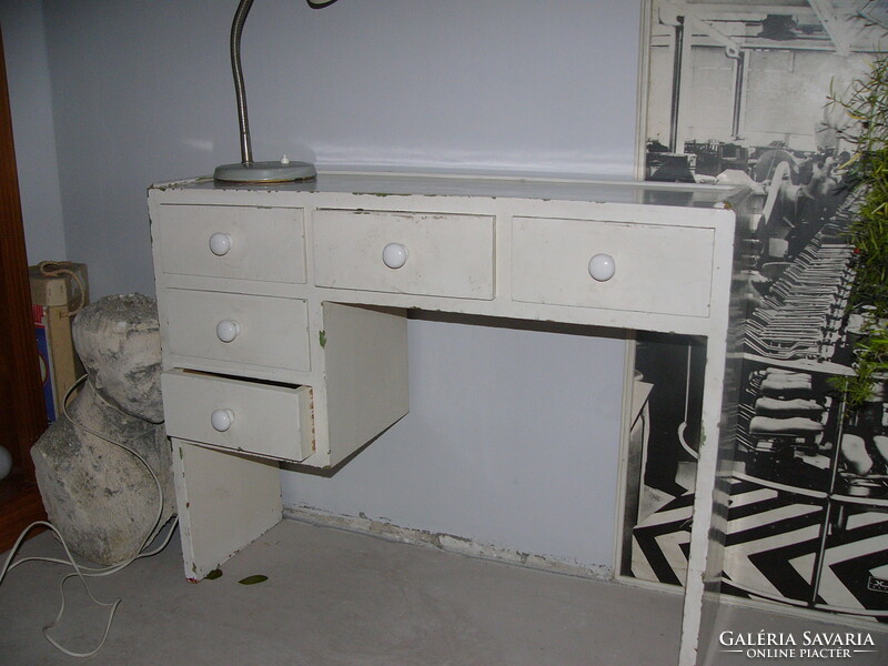 Art deco console table with drawers