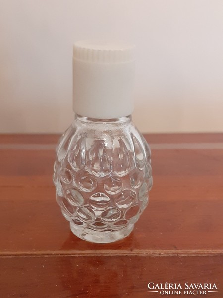 Régi mini kölnis üveg vintage parfümös málna alakú fiola palack