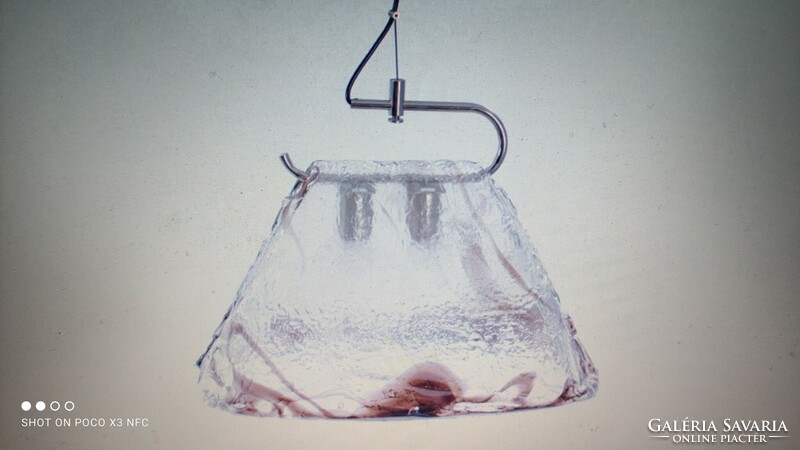 Vintage muránoi kézműves üveg lámpa búra különleges kreatív célra öt darab darabár