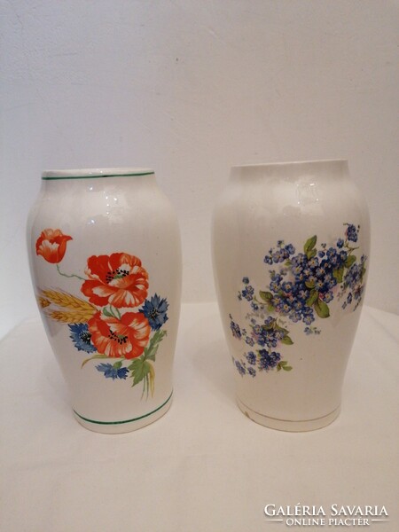 2 pcs Kispest granite ceramic vase with flowers