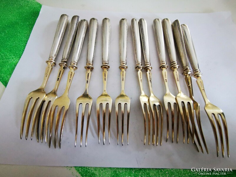 Wilkens&sohne silver forks (12 pcs). HUF 360/gr.