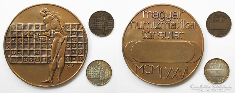 Róbert Csíkszentmihályi: 75 years of the Hungarian Numismatic Association (mnt) 1976 large sample