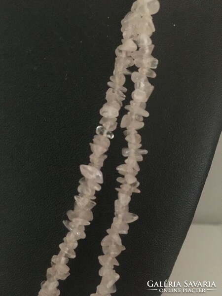 Necklace made of mountain crystal 