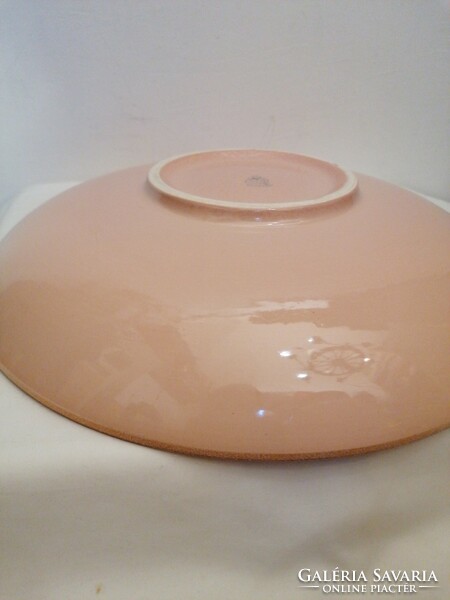 Granite ceramic vase and large bowl