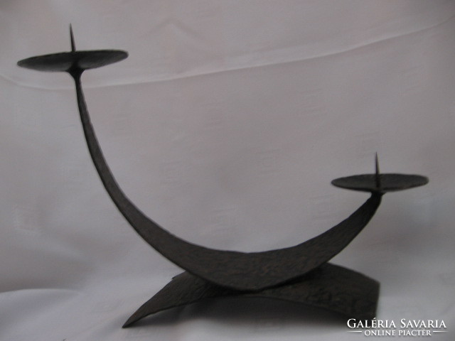 Retro wrought iron candle holder