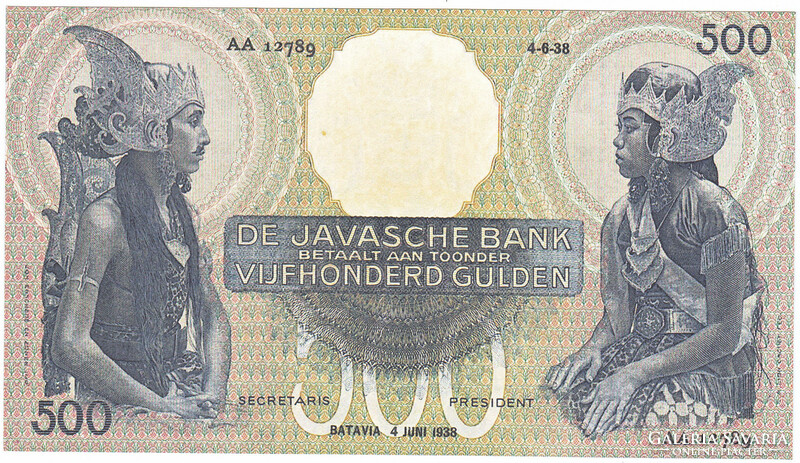Holland Kelet-India 500 gulden 1938 REPLIKA