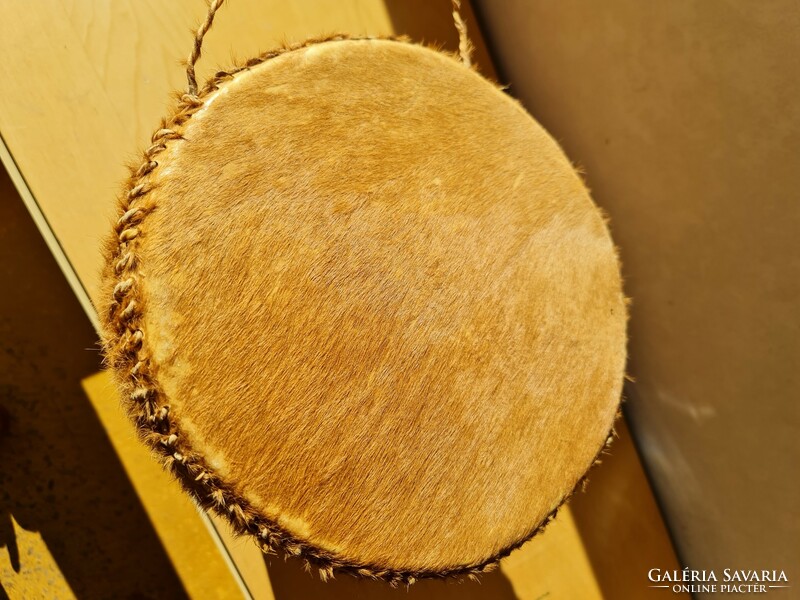 African drum made of lion skin