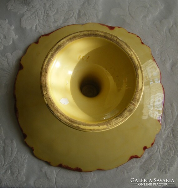 Antique Körmöcbánya pedestal bowl!
