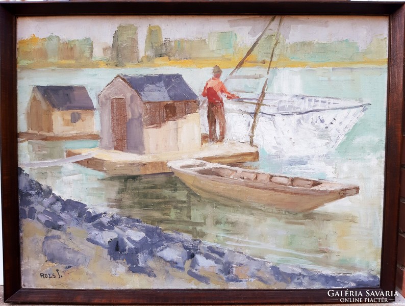 János Rozs (1901-1987) was a Danube fisherman