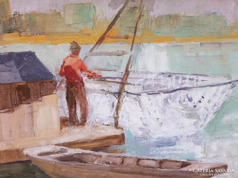 János Rozs (1901-1987) was a Danube fisherman