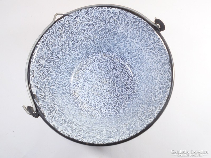 Enameled cauldron serving cauldron - 18 cm diameter 7 pcs