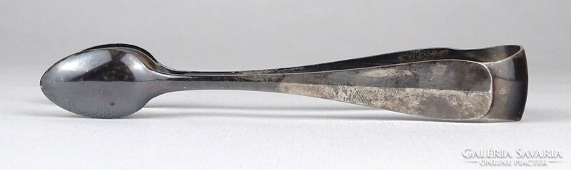 1L696 Régi jelzett Art Krupp Berndorf ezüstözött alpakka cukorfogó csipesz 15 cm