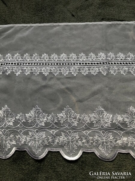 2 Pieces of organza tablecloth, stained glass curtain material 184 x 38 cm / piece