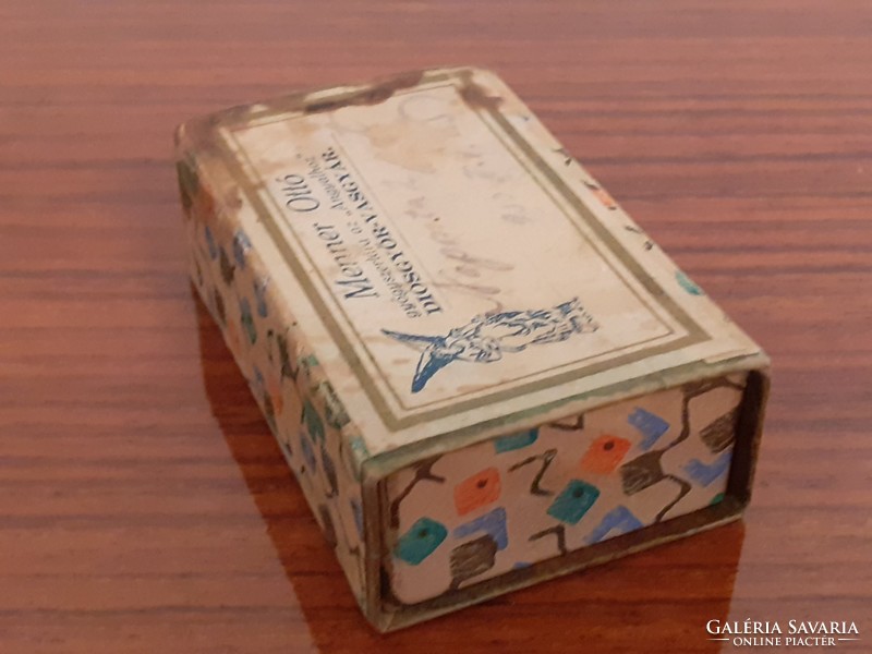 Régi gyógyszeres doboz patikai papírdoboz Menner Ottó gyógyszertára az Angyalhoz