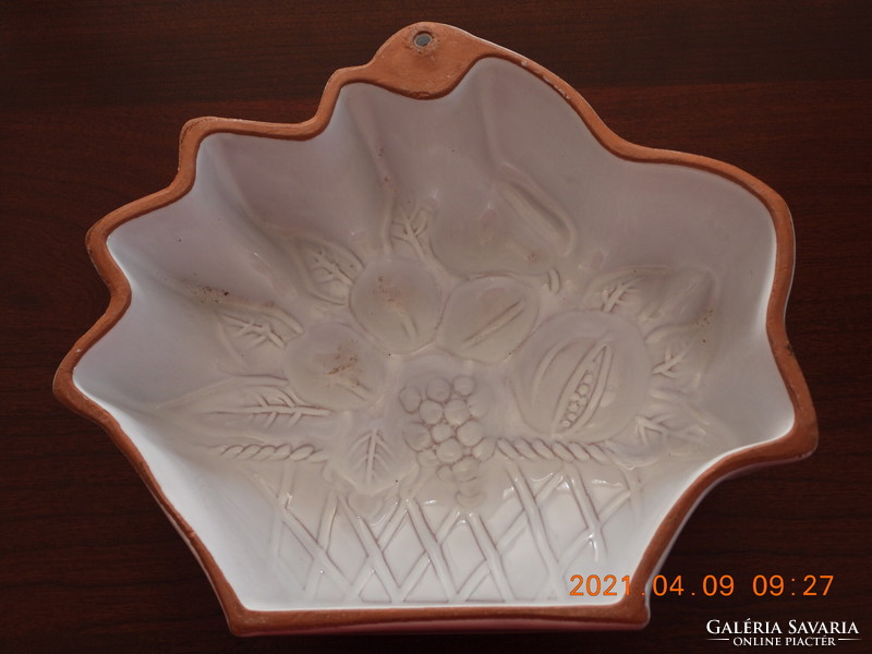 Antique glazed ceramic baking dish 2.
