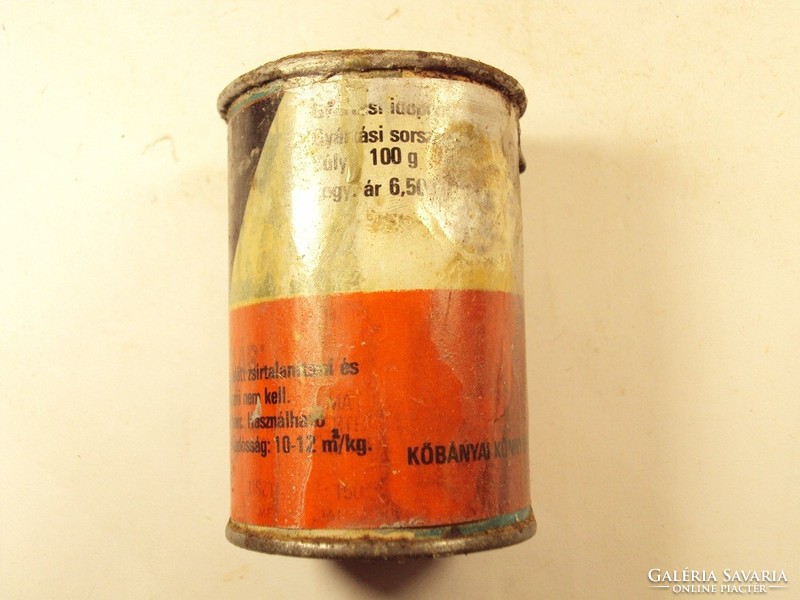 Retro festékes doboz - Hőálló ezüst - ALUKON gyártó - Kőbányai Könnyűfém - 1970-es évek