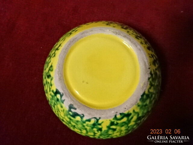 Russian glazed ceramic ashtray, hand painted. Jokai.